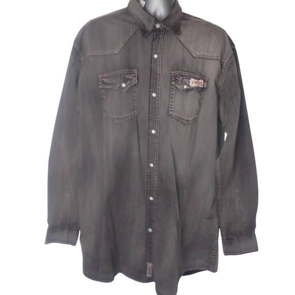 Rafter C Western Shirt Mens XLT Pearl Snap Cowboy Rodeo Pro Flex Performance NEW - Picture 1 of 7